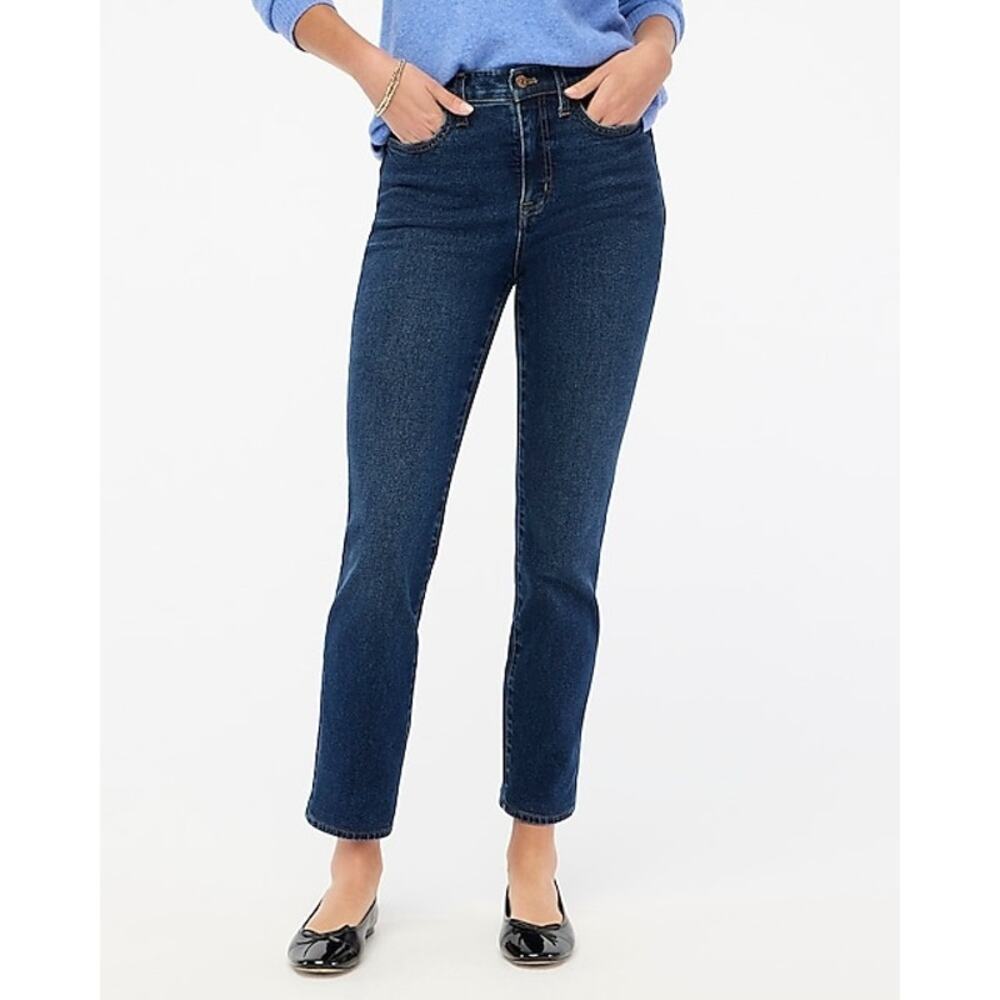 J. Crew Women's 9" Mid-Rise Skinny Denim Jeans in Signature Stretch Blue Size 31